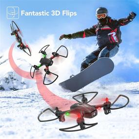 img 1 attached to NEHEME NH530: High-Definition Camera Drones for Adults with Gravity Sensor, Beginner-friendly RC Quadcopter with Headless Mode, One Key Return/Take Off/Landing, 2 Batteries Included