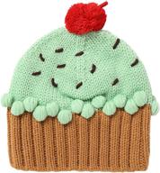 🧁 kids cupcake beanie - xinqiao unisex cartoon knitting hat for boys and girls, ages 3-8 logo