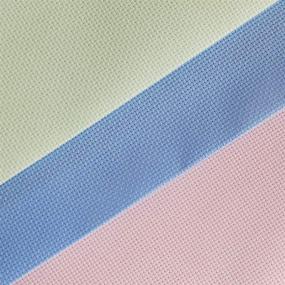 img 1 attached to 🧵 3 Pack 14CT Counted Cotton Aida Cloth Cross Stitch Fabric - 12x18 inches (Light Blue, Pink, Light Green)
