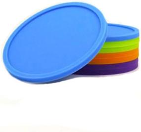 img 3 attached to Versatile Silicone Drink Coasters for Kitchen and Office Use: Stylish and Practical Solution