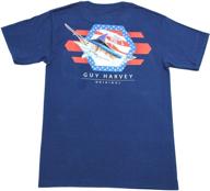 👕 stylish guy harvey marlin t-shirt with pocket - men's clothing in t-shirts & tanks logo