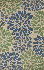 img 3 attached to 🌼 JONATHAN Y Non-Shedding Zinnia Modern Floral Area Rug - 3x5, Navy/Green - Perfect for Indoor/Outdoor Décor