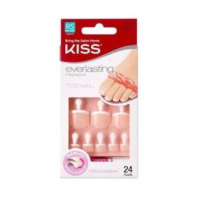 img 4 attached to 💅 Получите идеальные педикюрные ногти с набором KISS Everlasting French Toenail Limitless Kit EFT01.