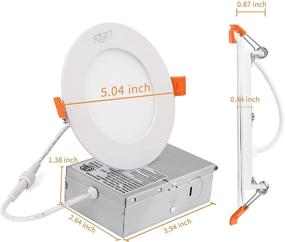 img 1 attached to Enhance Your Space 🔆 with FORT Recessed Junction Dimmable Downlight