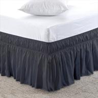threads collection polyester microfiber bedskirt logo