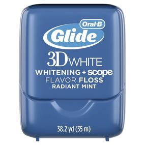 img 1 attached to 🦷 Enhance Your Smile with Oral-B Glide 3D White Whitening plus Scope Radiant Mint Flavor Floss