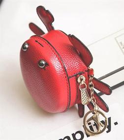 img 2 attached to QZUnique Genuine Leather Pendant for Women & Men's Accessories | Wallets, Card Cases, & Money Organizers