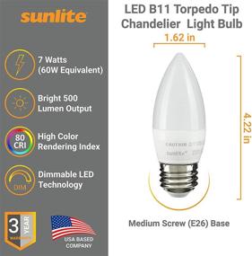 img 3 attached to Dimmable Sunlite Torpedo Chandelier - Equivalent for Improved SEO