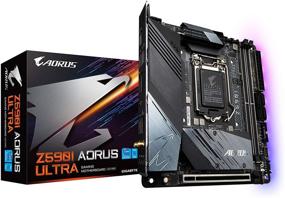 img 4 attached to 🔥 GIGABYTE Z590I AORUS Ultra - LGA 1200 Intel Z590 Mini-ITX Motherboard with Dual M.2, PCIe 4.0, USB 3.2 Gen2X2 Type-C, Intel WiFi 6, Intel i225V 2.5GbE, and Gaming Features