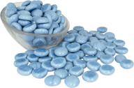💎 vibrant periwinkle blue glass gems: non-toxic, lead-free vase filler, table scatter, aquarium decor - 5 lbs logo