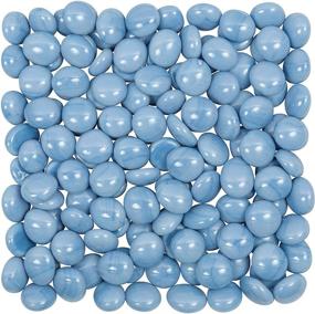 img 3 attached to 💎 Vibrant Periwinkle Blue Glass Gems: Non-Toxic, Lead-Free Vase Filler, Table Scatter, Aquarium Decor - 5 lbs
