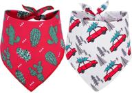 🎄 festive holiday style: boombone christmas dog bandana 2 pack - triangle bibs pet scarf for dogs and cats, from small to large breeds логотип