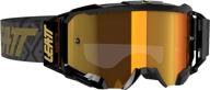 leatt brace 5.5 velocity iriz goggles - black/bronze lens - enhanced seo logo