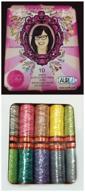 🧵 aurifil thread set premium collection by tula pink: variegated 50wt cotton 10 small (220 yard) spools - high quality quilting thread collection logo