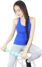 img 1 attached to 🔴 Coolife Fascia Muscle Roller - Ultimate Cellulite Massager for Sore Muscles - Deep Tissue Massage Stick with 5 Balls Size Version