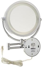 img 3 attached to 10X Magnification Chrome Danielle Revolving Wall-Mounted Day/Night Lighted Mirror