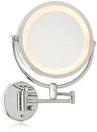 10x magnification chrome danielle revolving wall-mounted day/night lighted mirror logo
