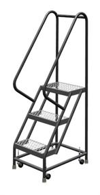 img 2 attached to 🏭 Tri-Arc KDSR103162: Industrial Warehouse Ladder with Handrails and Wide Grip-Strut Tread