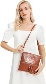 img 3 attached to 👜 Stylish & Lightweight Amelie Galanti Crossbody Handbags - Trendy Women's Shoulder Bags with Matching Wallets