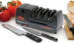 img 1 attached to 🔪 Chef’sChoice 1520 AngleSelect Professional Electric Knife Sharpener: Perfect for Straight Edge and Serrated Knives, 3-Stage, Sleek Black Design"