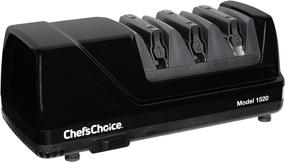 img 3 attached to 🔪 Chef’sChoice 1520 AngleSelect Professional Electric Knife Sharpener: Perfect for Straight Edge and Serrated Knives, 3-Stage, Sleek Black Design"