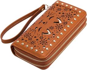 img 1 attached to Heaye Unicorn Wristlet Perforated Blocking Women's Handbags & Wallets