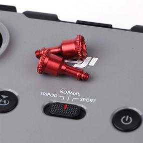 img 1 attached to 🕹️ gouduoduo2018 Mavic Air 2 / Mini 2 Red Aluminum Alloy Joystick for DJI Air 2S / Mavic Air 2 / Mini 2 Remote Controller