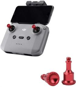 img 4 attached to 🕹️ gouduoduo2018 Mavic Air 2 / Mini 2 Red Aluminum Alloy Joystick for DJI Air 2S / Mavic Air 2 / Mini 2 Remote Controller