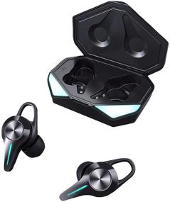 img 3 attached to 🎧 Waterproof Wireless Earbuds with Active Noise Cancelling, Touch Control and Wireless Charging Case - Immersive Sound, Deep Bass - Black