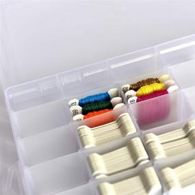 img 2 attached to 🧵 500-Piece White Embroidery Floss Bobbins Cardboard Organizer for DIY Crafts and Paper Cross Stitch - Includes Needle Threader - Thread Bobbin Card for Embroidery Thread Management