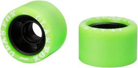 img 1 attached to 🛼 Enhance Your Skating Experience with CLAS FOX Replacement Roller Skate Wheels - Set of 8 High-Speed Quad Wheels