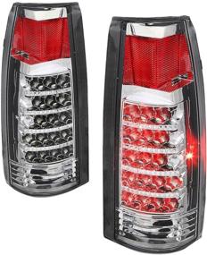 img 4 attached to 🚗 Chevy C/K Series Chrome Clear Lens LED Tail Light - DNA TL-C10-LED-CH-CL