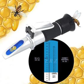 img 3 attached to TRZ Refractometer: Accurate Measurements for Beekeeping, Honey, Condensed Milk, Fruit Jam, and Sugar Syrup - 10-32% Water Content + 58-90% Brix Sugar Baume - From Hamh Optics & Tools