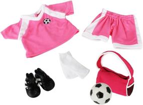 img 3 attached to ⚽ Soccer American Doll Outfit by Dress Along Dolly