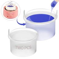 🕯️ bopika silicone wax pot - 2pcs replacement inner pot for 500ml wax warmer machine, nonstick silicone bowl for hair removal wax melting logo