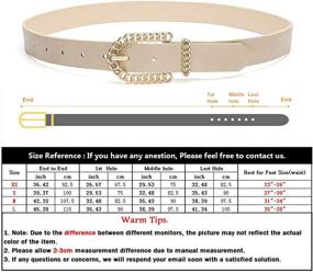 img 3 attached to IFENDEI Womens Leather Fashion Buckle Women's Accessories