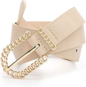 img 1 attached to IFENDEI Womens Leather Fashion Buckle Women's Accessories