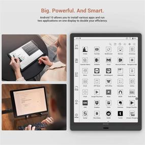 img 1 attached to 📱 BOOX Max Lumi 13.3 планшет с электронной бумагой, фронтальной подсветкой, Android 10, считыванием отпечатков пальцев, 207 точек на дюйм, Bluetooth 5.0, цифровым дисплеем 4G 64ГБ