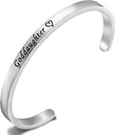 🌸 cherish the moment: feelmem girls first communion bracelet goddaughter cuff bangle for a memorable bond logo