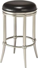 img 4 attached to 🪑 Hillsdale Furniture Cadman Counter Stool, Dull Nickel - Chic and Stylish Seating Option for Modern Kitchens