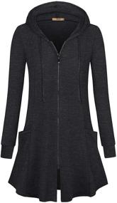 img 3 attached to Miusey Women，Comfy Sweatshirts Beautiful Flattering Women's Clothing for Coats, Jackets & Vests