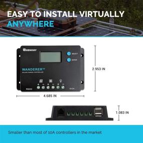 img 3 attached to 🔌 Renogy Wanderer 10 Amp Solar Charge Controller Regulator with Bluetooth Module for 12V/24V System