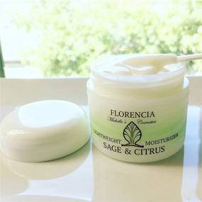 img 1 attached to 🌿 Florencia Sage & Citrus Lightweight Moisturizer: Oil-Free Hydrating Face Cream for Sensitive, Oily, Acne-Prone Skin – Plant-Based & Fast Absorbing