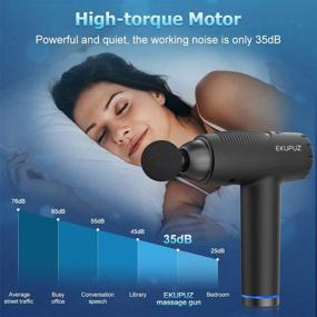 img 1 attached to 💆 Ultimate Pain Relief: Massage Gun with 30 Speeds, 6 Massage Heads for Deep Tissue Percussion Muscle Massager