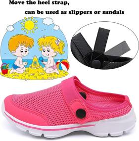 img 2 attached to 👦 CELANDA Slippers Sandals - Lightweight, Non-Slip Shoes for Boys - Clogs & Mules