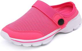 img 4 attached to 👦 CELANDA Slippers Sandals - Lightweight, Non-Slip Shoes for Boys - Clogs & Mules