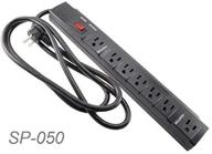 🔌 cablesonline sp-050: 7-outlet surge protector power strip with 5 horizontal outlets, 2 adapter outlets, and 6-foot right-angle cable – ultimate protection for your devices! logo