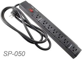 img 4 attached to 🔌 CablesOnline SP-050: 7-Outlet Surge Protector Power Strip with 5 Horizontal Outlets, 2 Adapter Outlets, and 6-Foot Right-Angle Cable – Ultimate Protection for your Devices!