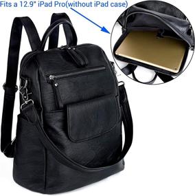 img 1 attached to UTO Backpack Shoulder Convertible Rucksack Backpacks