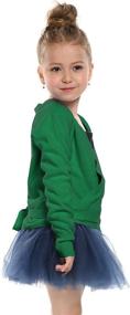 img 1 attached to 🩰 Kidsmian Little Girl's Long Sleeve Ballet Dance Cardigan - Classic Knit Wrap Top